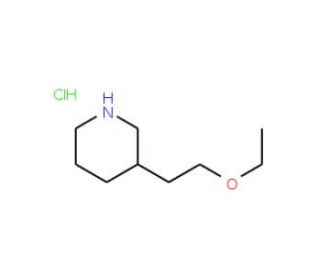3-(2-Ethoxyethyl)piperidine hydrochloride - chemical structure image