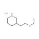 3-(2-Ethoxyethyl)piperidine hydrochloride - chemical structure image