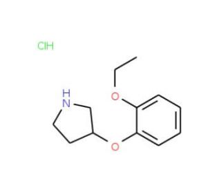 3-(2-Ethoxyphenoxy)pyrrolidine hydrochloride (CAS 1185301-83-0) - chemical structure image