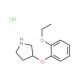 3-(2-Ethoxyphenoxy)pyrrolidine hydrochloride (CAS 1185301-83-0) - chemical structure image