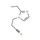 3-(2-Ethyl-1H-imidazol-1-yl)propanenitrile - chemical structure image