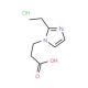 3-(2-ethyl-1H-imidazol-1-yl)propanoic acid hydrochloride - chemical structure image