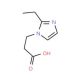 3-(2-Ethyl-imidazol-1-yl)-propionic acid (CAS 856437-78-0) - chemical structure image