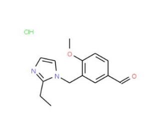 3-(2-Ethyl-imidazol-1-ylmethyl)-4-methoxy-benzaldehyde hydrochloride - chemical structure image