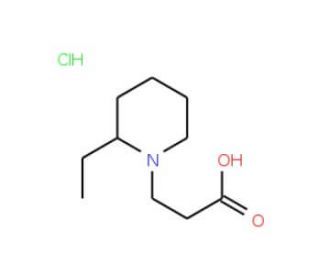 3-(2-Ethylpiperidin-1-yl)propanoic acid hydrochloride - chemical structure image