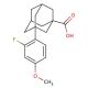 3-(2-Fluoro-4-methoxy-phenyl)-adamantane-1-carboxylic acid - chemical structure image