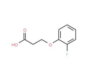 3-(2-Fluoro-phenoxy)-propionic acid (CAS 2967-72-8) - chemical structure image