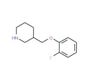 3-(2-Fluoro-phenoxymethyl)-piperidine (CAS 768358-04-9) - chemical structure image