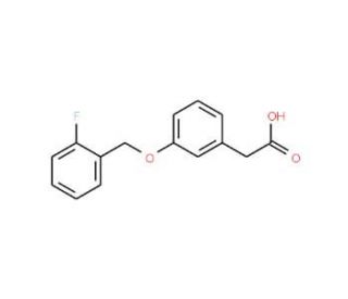 3-(2-Fluorobenzyloxy)phenylacetic acid - chemical structure image