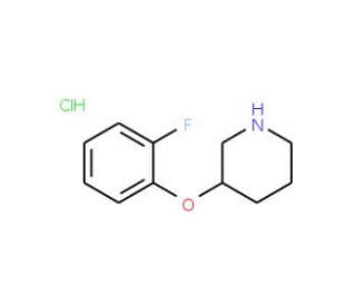 3-(2-Fluorophenoxy)piperidine hydrochloride - chemical structure image