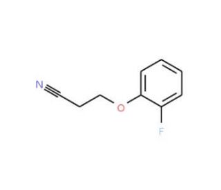 3-(2-fluorophenoxy)propanenitrile (CAS 111140-91-1) - chemical structure image