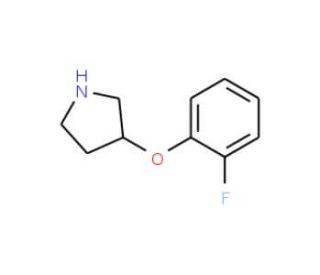3-(2-Fluorophenoxy)pyrrolidine (CAS 946681-67-0) - chemical structure image