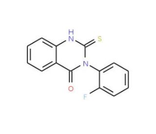 3-(2-Fluorophenyl)-2-thioxo-2,3-dihydro-4(1H)-quinazolinone (CAS 23892-21-9) - chemical structure image