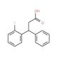 3-(2-Fluorophenyl)-3-phenylpropanoic acid - chemical structure image