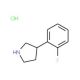 3-(2-Fluorophenyl)pyrrolidine hydrochloride (CAS 885277-79-2) - chemical structure image