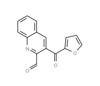 3-(2-Furoyl)quinoline-2-carboxaldehyde (CAS 126769-01-5) - chemical structure image