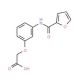 [3-(2-furoylamino)phenoxy]acetic acid (CAS 883542-09-4) - chemical structure image