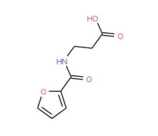 3-(2-furoylamino)propanoic acid (CAS 5652-37-9) - chemical structure image