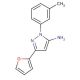 3-(2-furyl)-1-(3-methylphenyl)-1H-pyrazol-5-amine - chemical structure image