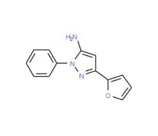 3-(2-furyl)-1-phenyl-1H-pyrazol-5-amine - chemical structure image