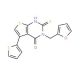 3-(2-furylmethyl)-2-mercapto-5-thien-2-ylthieno[2,3-d]pyrimidin-4(3H)-one - chemical structure image