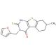 3-(2-furylmethyl)-2-mercapto-7-methyl-5,6,7,8-tetrahydro[1]benzothieno[2,3-d]pyrimidin-4(3H)-one - chemical structure image