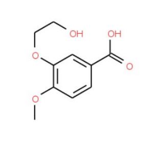 3-(2-hydroxyethoxy)-4-methoxybenzoic acid - chemical structure image