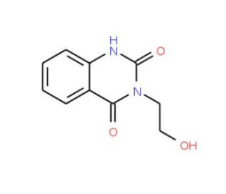 3-(2-hydroxyethyl)-1,2,3,4-tetrahydroquinazoline-2,4-dione (CAS 1207-75-6) - chemical structure image