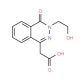 [3-(2-hydroxyethyl)-4-oxo-3,4-dihydrophthalazin-1-yl]acetic acid - chemical structure image