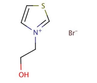 3-(2-Hydroxyethyl)thiazolium bromide (CAS 103768-99-6) - chemical structure image