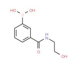 3-(2-Hydroxyethylcarbamoyl)phenylboronic acid (CAS 955422-14-7) - chemical structure image