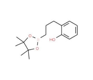 3-(2-Hydroxyphenyl)propylboronic acid pinacol ester (CAS 1073355-25-5) - chemical structure image