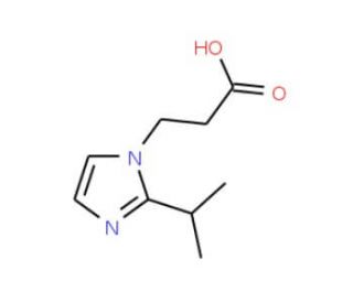 3-(2-Isopropyl-imidazol-1-yl)-propionic acid (CAS 462068-54-8) - chemical structure image
