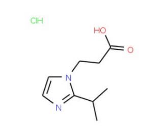 3-(2-Isopropyl-imidazol-1-yl)-propionic acid hydrochloride - chemical structure image