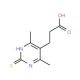 3-(2-mercapto-4,6-dimethylpyrimidin-5-yl)propanoic acid - chemical structure image