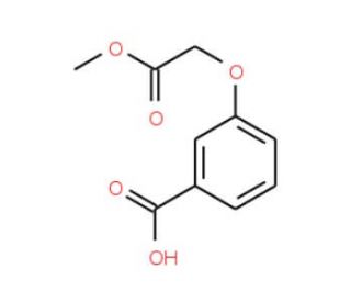 3-(2-methoxy-2-oxoethoxy)benzoic acid (CAS 113496-13-2) - chemical structure image