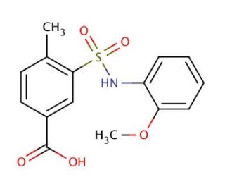 3-(2-Methoxy-phenylsulfamoyl)-4-methyl-benzoic acid - chemical structure image