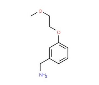 [3-(2-methoxyethoxy)phenyl]methanamine (CAS 919016-97-0) - chemical structure image