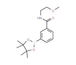 3-(2-Methoxyethylaminocarbonyl)benzeneboronic acid pinacol ester (CAS 1073353-64-6) - chemical structure image