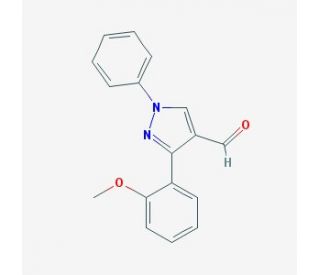 3-(2-methoxyphenyl)-1-phenyl-1H-pyrazole-4-carbaldehyde - chemical structure image