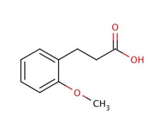 3-(2-Methoxyphenyl)propionic acid (CAS 6342-77-4) - chemical structure image