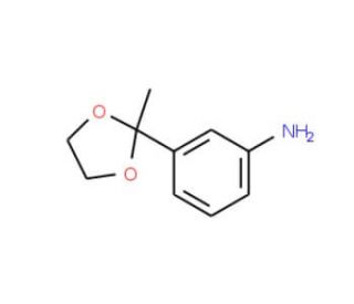 3-(2-Methyl-1,3-dioxolan-2-yl)aniline (CAS 51226-14-3) - chemical structure image