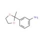 3-(2-Methyl-1,3-dioxolan-2-yl)aniline (CAS 51226-14-3) - chemical structure image