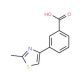3-(2-Methyl-1,3-thiazol-4-yl)benzoic acid (CAS 28077-41-0) - chemical structure image