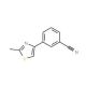 3-(2-Methyl-1,3-thiazol-4-yl)benzonitrile (CAS 844891-06-1) - chemical structure image