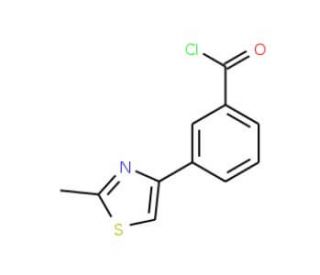 3-(2-Methyl-1,3-thiazol-4-yl)benzoyl chloride (CAS 844891-05-0) - chemical structure image