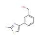 3-(2-Methyl-1,3-thiazol-4-yl)benzyl alcohol (CAS 850375-06-3) - chemical structure image