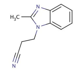 3-(2-methyl-1H-benzimidazol-1-yl)propanenitrile - chemical structure image