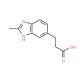 3-(2-Methyl-1H-benzoimidazol-5-yl)-propionic acid - chemical structure image