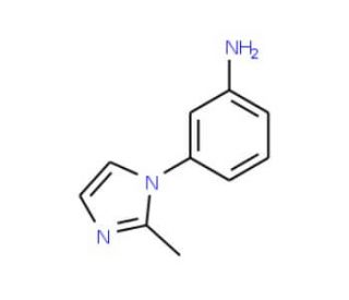 3-(2-Methyl-1H-imidazol-1-yl)aniline (CAS 184098-19-9) - chemical structure image